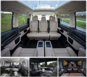 mercedes v class hire with driver