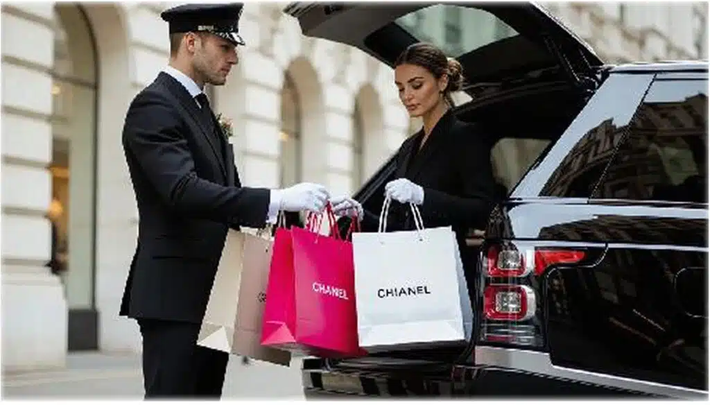 shopping chauffeur service range rover